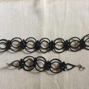 Choker Necklace and Bracelet Set